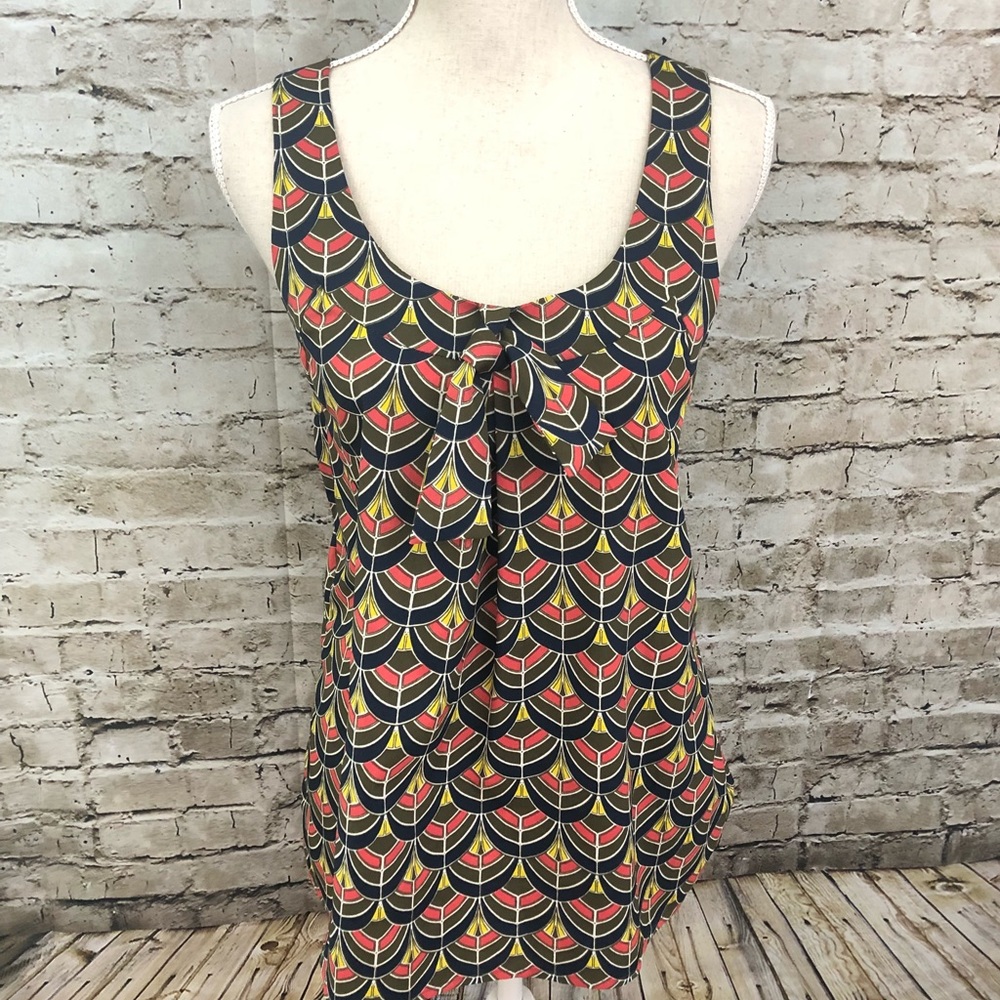 BANANA REPUBLIC Outlet Print Criss Cross Back Top